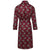 Lightweight Dressing Gown back - Gatsby Paisley Wine | Bown of London